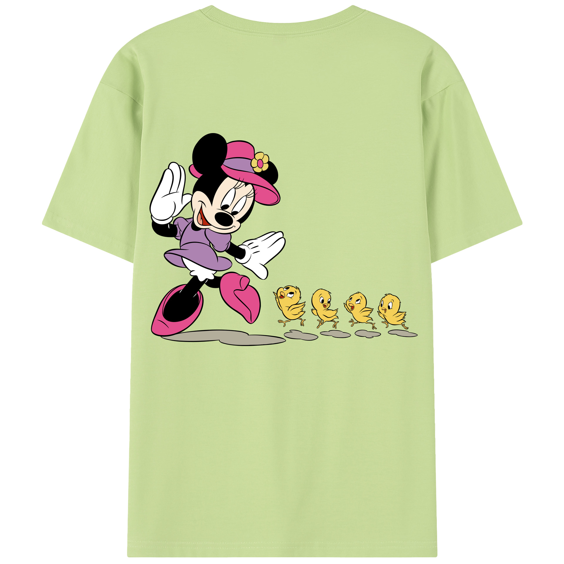 （画像用） ミッキーマウス Mickey Mouse 綿100％半袖Tシャツ（背面プリント）